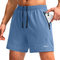 Men'S Workout Running Shorts 7"/5"/9" Lightweight Gym Athletic Shorts for Men with Zipper Pockets