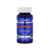 Nutrition Caffeine Pills, Sustained Energy & Pre - Workout Mental Focus, Fast Absorbing & Vegan, 200 Mg, 100 Tablets