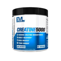 Evlution Nutrition Creatine 5000 - Supports Faster Recovery, Lean Muscle Growth & Performance - Pre & Post Workout Powder - 5000Mg Pure Creatine Monohydrate per Serving - 60 Servings - Unflavored