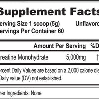 Evlution Nutrition Creatine 5000 - Supports Faster Recovery, Lean Muscle Growth & Performance - Pre & Post Workout Powder - 5000Mg Pure Creatine Monohydrate per Serving - 60 Servings - Unflavored