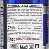 ALLMAX Nutrition - Creatine Monohydrate, Micronized Creatine Powder for Strength and Muscle Recovery, Gluten Free & Fast Absorbing 400G